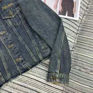 Miu Miu Women Denim Blouson Jacket GWB2351567