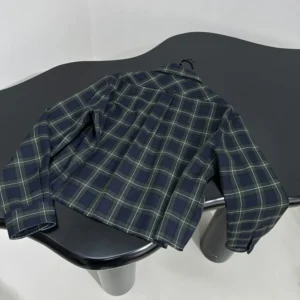 Miu Miu Women Plaid Shirt with Embroidered logo MK1907