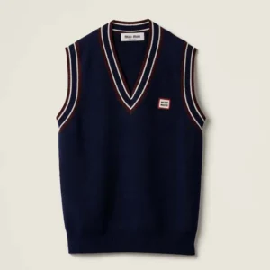Miu Miu Women Wool and Cashmere Knit Vest MMV250
