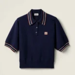 Miu Miu Women Wool and Cashmere Polo Sweater MMLA28