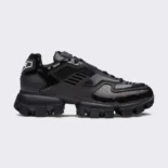 Prada Unisex Cloudbust Thunder Sequin Lug-Sole Sneakers-Black