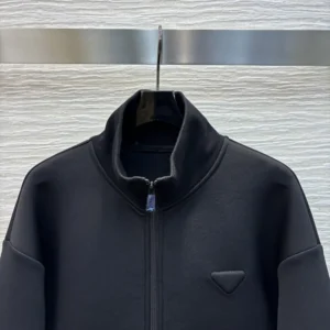 Prada Women Double Fleece High-neck Blouson 138634