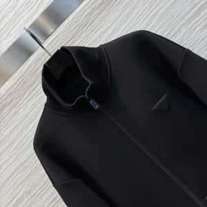 Prada Women Double Fleece High-neck Blouson 138634