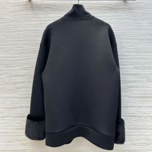 Prada Women Double Fleece High-neck Blouson 138634