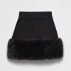 Prada Women Sweatskirt-Black 13110616BDF0002SOOO