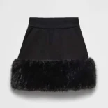 Prada Women Sweatskirt-Black 13110616BDF0002SOOO