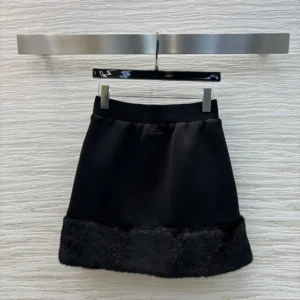 Prada Women Sweatskirt-Black 13110616BDF0002SOOO