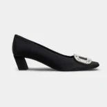 Roger Vivier Women Belle Vivier Pumps in Satin-Black