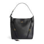 Balenciaga Women Bel Air Large Hobo Bag in Black Smooth Calfskin