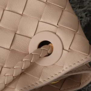 Bottega Veneta Women Medium Andiamo in Supple Intrecciato Leather-Pink