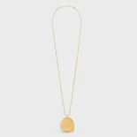 Celine Women Petale Necklace in Brass with Gold Finish