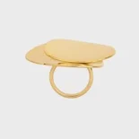Celine Women Petale Ring in Brass with Gold Finish