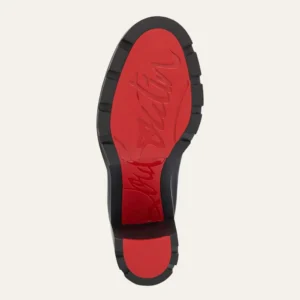 Christian Louboutin Women Marchacroche Leather Red Sole Chelsea Booties