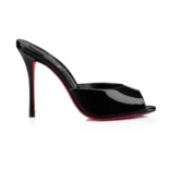 Christian Louboutin Women Me Dolly 100 mm Mules Patent Calf- Black