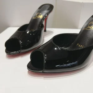 Christian Louboutin Women Me Dolly 100 mm Mules Patent Calf- Black