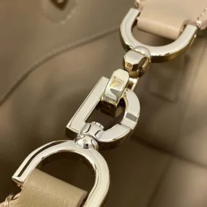 Dior Women Small Dior Toujours Vertical Tote Bag Medium Tan Macrocannage Calfskin