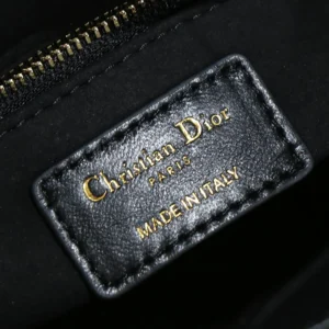 Dior Women Small Lady Dior My ABCDior Bag Black Cannage Lambskin