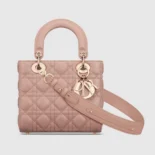 Dior Women Small Lady Dior My ABCDior Bag Blush Cannage Lambskin