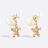 Dior Women Tribales Earrings Gold-Finish Metal E3736WOMRS