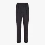 Fendi Men Black Fabric Trousers FB0767A6WJF0QT6