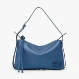 Fendi Unisex Simply Fendi Medium Blue Leather Bag