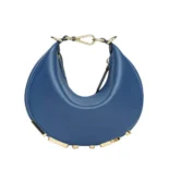 Fendi Women Fendigraphy Mini Blue Leather Mini-bag