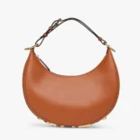 Fendi Women Fendigraphy Small Brown Leather Bag