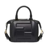 Fendi Women Nappa FF Mini Cube Bag-Black 8BS089AQEOF0KUR