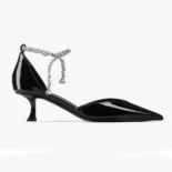 Jimmy Choo Women Stevie 50 Black Patent Leather Pumps