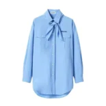 Miu Miu Women Poplin Shirt with Scarf MK191810RG