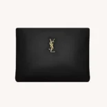 Saint Laurent YSL Women Calypso Large Pouch in Lambskin