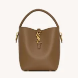 Saint Laurent YSL Women Le 37 Small in Shiny Leather-Tan