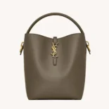 Saint Laurent YSL Women Le 37 in Shiny Leather-Green