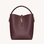 Saint Laurent YSL Women Le 37 in Shiny Leather-Maroon