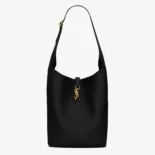 Saint Laurent YSL Women Le 5 à 7 Hobo in Grained Leather-Black