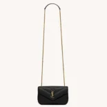 Saint Laurent YSL Women Loulou Mini in Lambskin-Black 821749AAEAX1000