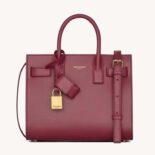 Saint Laurent YSL Women Sac De Jour in Smooth Leather-Burgundy