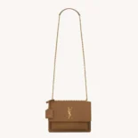 Saint Laurent YSL Women Sunset Medium in Smooth Leather-Brown