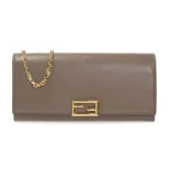 Fendi Women Shoulder Bag Brown Chain Leather Wallet