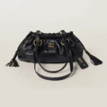 Miu Miu Women Joie Nappa Leather Bag-Black 5BG306
