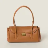 Miu Miu Women Leather Shoulder Bag-Brown 5BD265