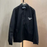 Prada Women Re-Nylon Blouson Jacket with Triangle Logo-Black