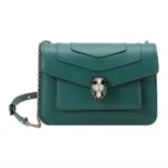 Bvlgari Women Mini Serpenti Forever East-West Shoulder Bag-Green