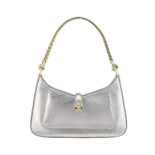 Bvlgari Women Serpenti Baia Small Shoulder Bag in Calf Leather-Silver