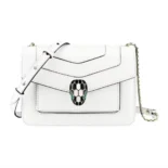 Bvlgari Women Serpenti Forever East-West Shoulder Bag-White