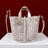 Dior Women Medium Dior Toujours Vertical Tote Bag Beige Tweed with Black Cannage Motif