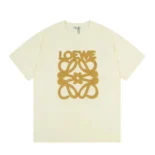 Loewe Men LOEWE Neon T-shirt in Cotton-White/Gold