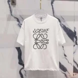 Loewe Men Loewe Men Loose Fit T-shirt in Cotton-White/Black