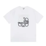 Loewe Men Relaxed fit T-shirt in Cotton-White/Black