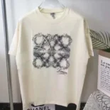 Loewe Men Short Sleeve T-shirts in Cotton-White